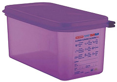  Araven Bac herm&eacute;tique violet antiallerg&eacute;nique GN1/3 6L 