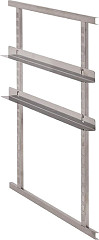  Cambro Kit de 4 glissi&egrave;res inox ajustables et 2 cadres m&eacute;talliques pour DW585 
