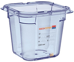  Araven Bo&icirc;te herm&eacute;tique bleue en ABS sans BPA GN1/6 150mm 