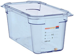  Araven Boîte hermétique bleue en ABS sans BPA GN1/3 150mm 