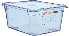  Araven Bo&icirc;te herm&eacute;tique bleue en ABS sans BPA GN1/2 150mm 
