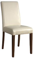  Bolero Chaises en simili cuir cr&egrave;me 
