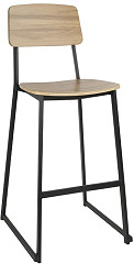  Bolero Tabourets hauts d'int&eacute;rieur en bois Beaufort (lot de 2) 