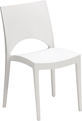  Gastronoble Chaise empilable d'ext&eacute;rieur / int&eacute;rieur Sol blanche 