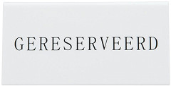  Securit Chevalets table r&eacute;serv&eacute;e "Gereserveerd" (lot de 5) 