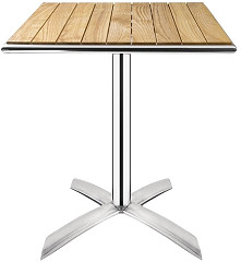  Bolero Table bistro carrée plateau basculant frêne 600mm 