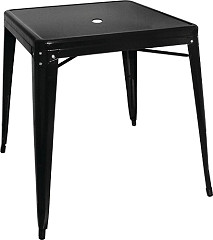  Bolero Table en acier bistro noir 