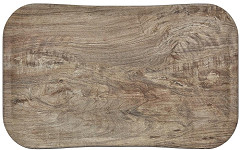  Cambro Plateau rectangulaire polyester aspect bois Century 32x53cm chêne clair 