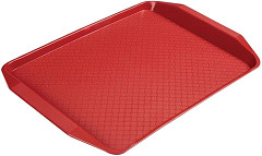  Cambro Plateau rectangulaire en polypropylène Fast Food rouge 41 cm 