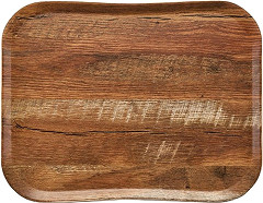  Cambro Plateau polyester Century aspect naturel bois chêne brun 330 x 430mm 