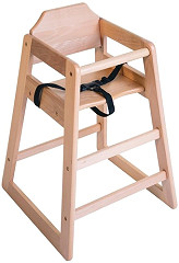  Bolero Chaise haute en bois finition naturelle 