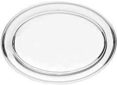  Olympia Plat de service ovale en inox 220mm 
