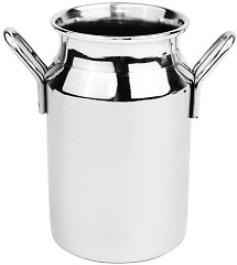  Olympia Mini bidon &agrave; lait inox taille moyenne 