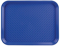  Kristallon Plateau fast food en plastique bleu 