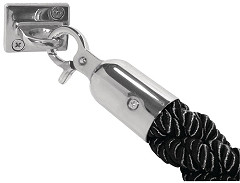  Bolero Cordon d'accueil torsad&eacute; noir 
