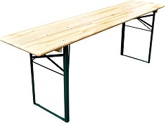  Gastronoble Table pliante 220(L) x 50(l) cm  78(H) cm 