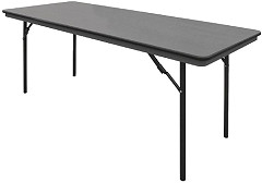  Bolero Table rectangulaire pliante grise en ABS 1830mm 