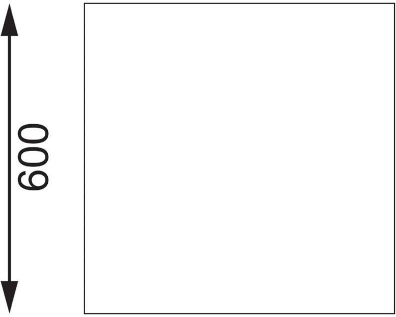  Vogue Table de pr&eacute;paration sans rebord en acier inoxydable 1500 x 600mm 