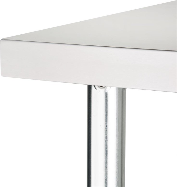  Vogue Table de pr&eacute;paration sans rebord en acier inoxydable 1800 x 600mm 