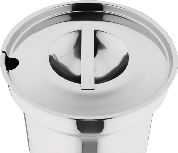  Vogue Pot &agrave; bain-marie rond avec couvercle Vogue 