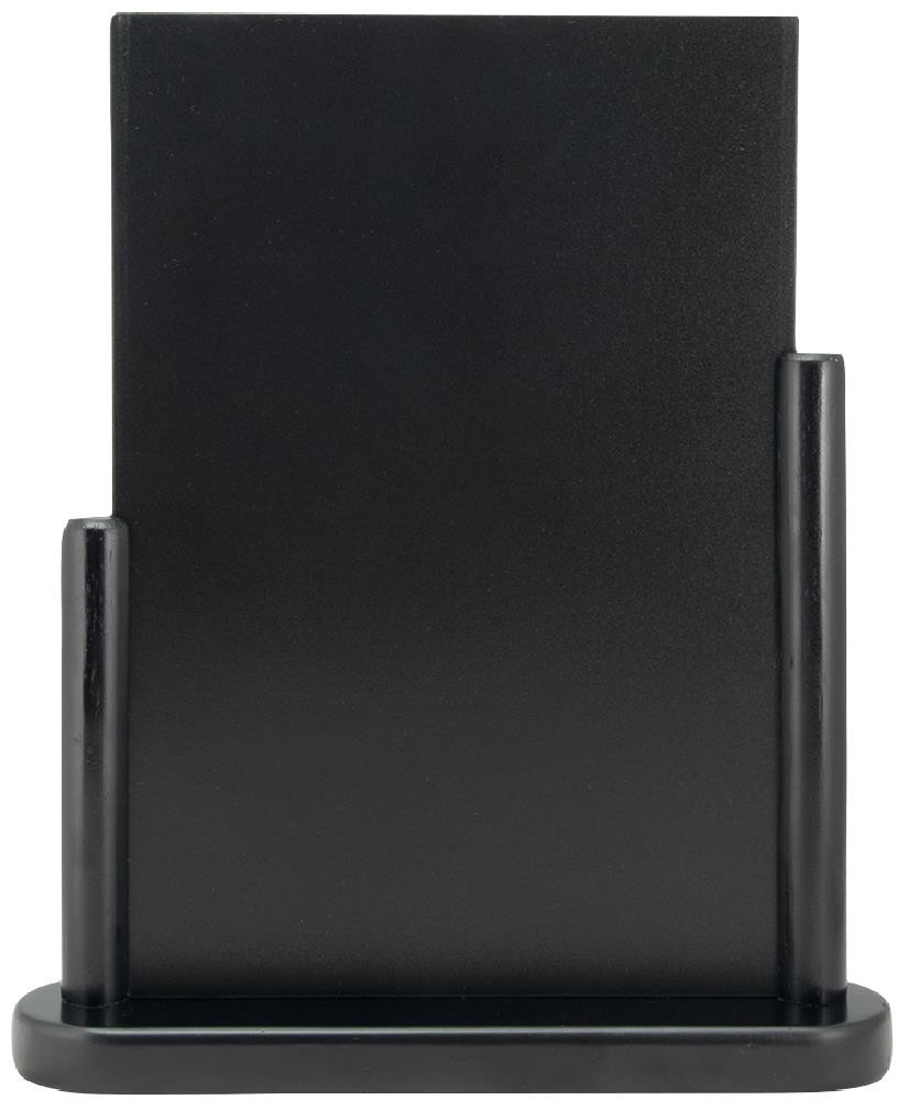  Securit Grand chevalet de table Elegant bois laqu&eacute; noir 