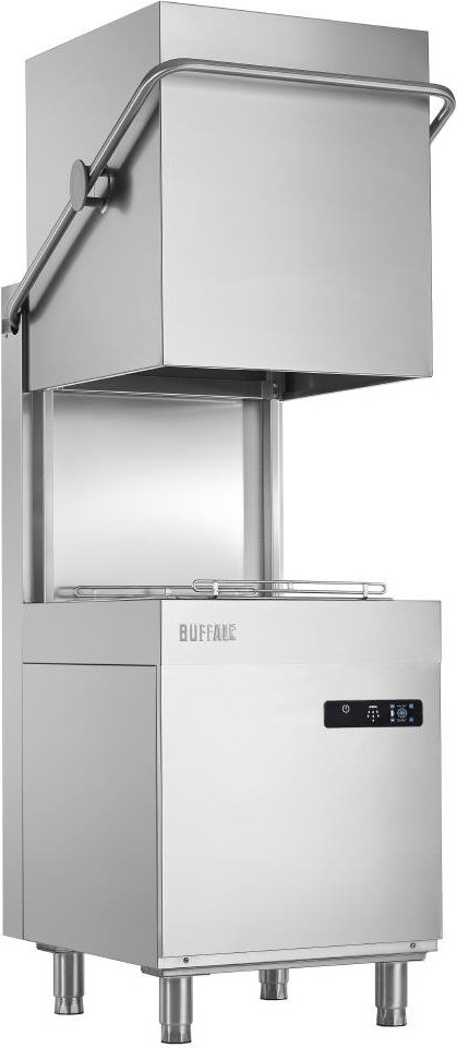  Buffalo Lave-vaisselle num&eacute;rique &agrave; capot avec pompe de vidange 9,7 kW triphas&eacute; 