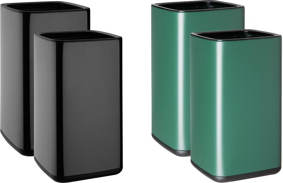  Bolero Poubelle carr&eacute;e noire 10L 