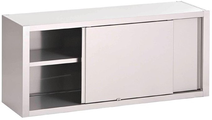  Gastro M Placard mural inox avec portes coulissantes 600 x 1800 x 400mm 