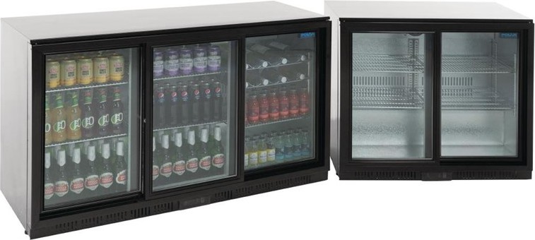  Polar Arri&egrave;re-bar trois portes coulissantes S&eacute;rie G noir 320L 