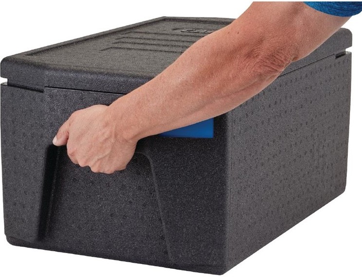  Cambro Conteneur EPP &agrave; large poign&eacute;es GN 1/1 &agrave; ouverture sur le dessus 46 Litres 