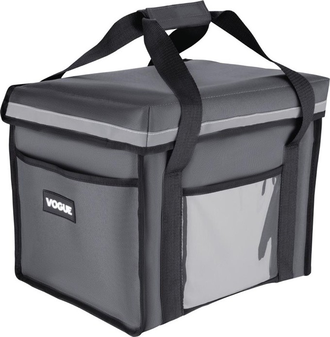  Vogue Sac de livraison isotherme pliant gris 305&nbsp;x&nbsp;380&nbsp;x&nbsp;380&nbsp;mm 
