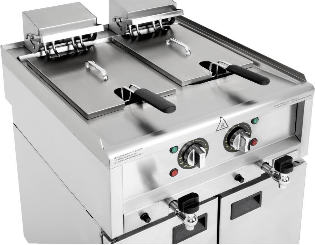  Buffalo Friteuse &eacute;lectrique double cuve S&eacute;rie 600 2x 8L 