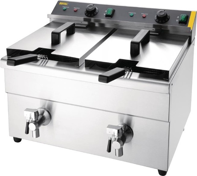  Buffalo Friteuse induction double 2&nbsp;x&nbsp;3&nbsp;kW 