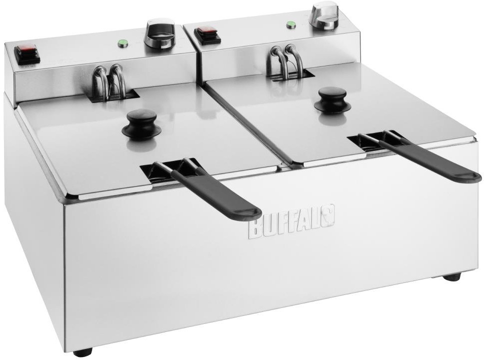  Buffalo Friteuse double - 2x5L 2x2,8kW 