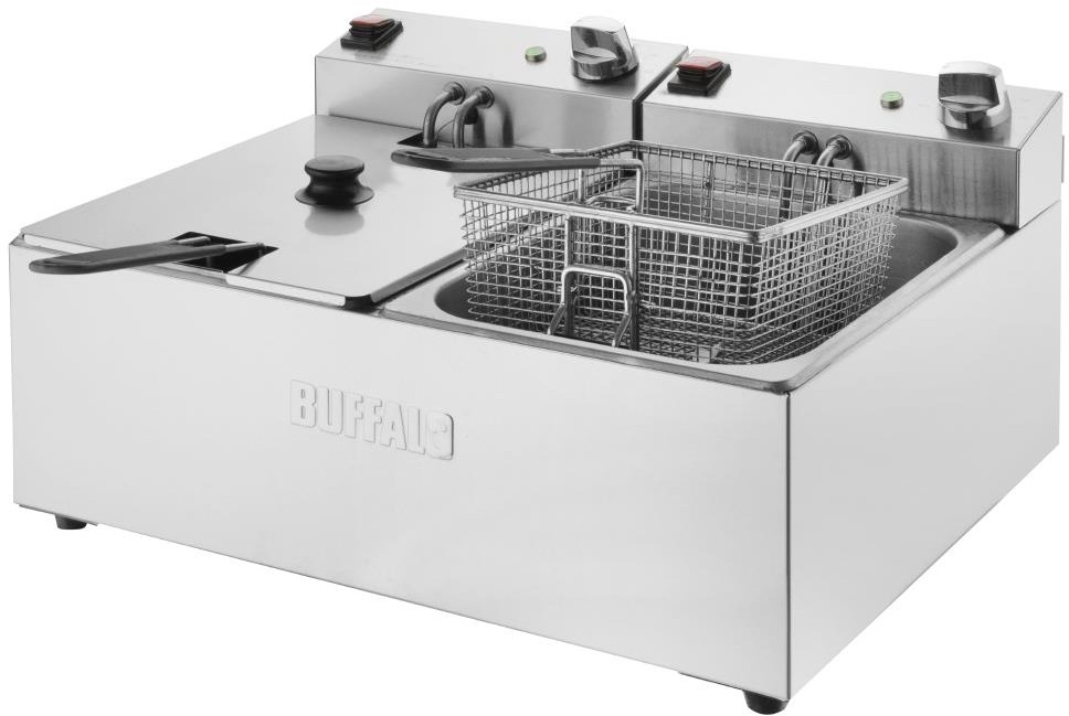  Buffalo Friteuse double - 2x5L 2x2,8kW 