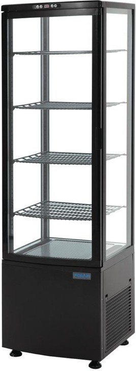  Polar Vitrine r&eacute;frig&eacute;r&eacute;e avec portes incurv&eacute;es S&eacute;rie C 235L 
