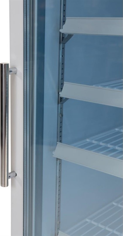  Polar Vitrine r&eacute;frig&eacute;r&eacute;e n&eacute;gative une porte avec bandeau lumineux S&eacute;rie G 412L 