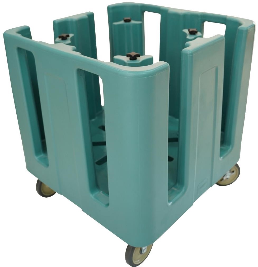  Cambro Chariot &agrave; vaisselle r&eacute;glable compact bleu ardoise 