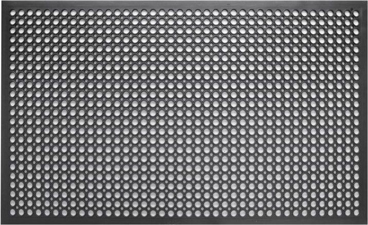  Jantex Tapis en caoutchouc anti-fatigue noir 