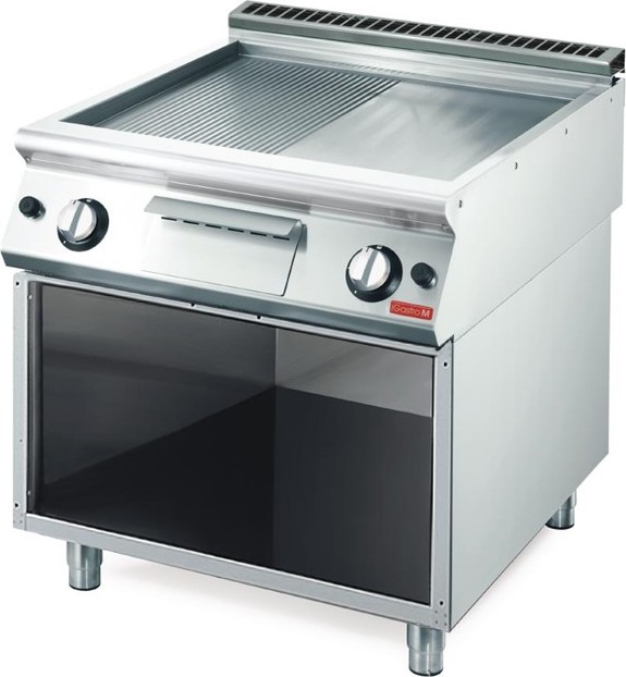  Gastro M Plancha &eacute;lectrique 700 avec plaque demie lisse demie rainur&eacute;e GM70/80FTRGS 