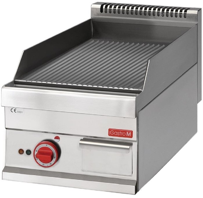  Gastro M Plancha &eacute;lectrique 650 avec plaque rainur&eacute;e 65/40FTRE 