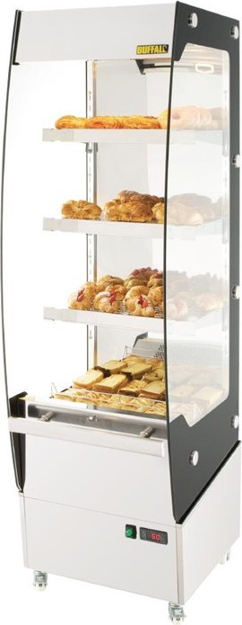  Buffalo Vitrine libre-service chauffante slim Buffalo 