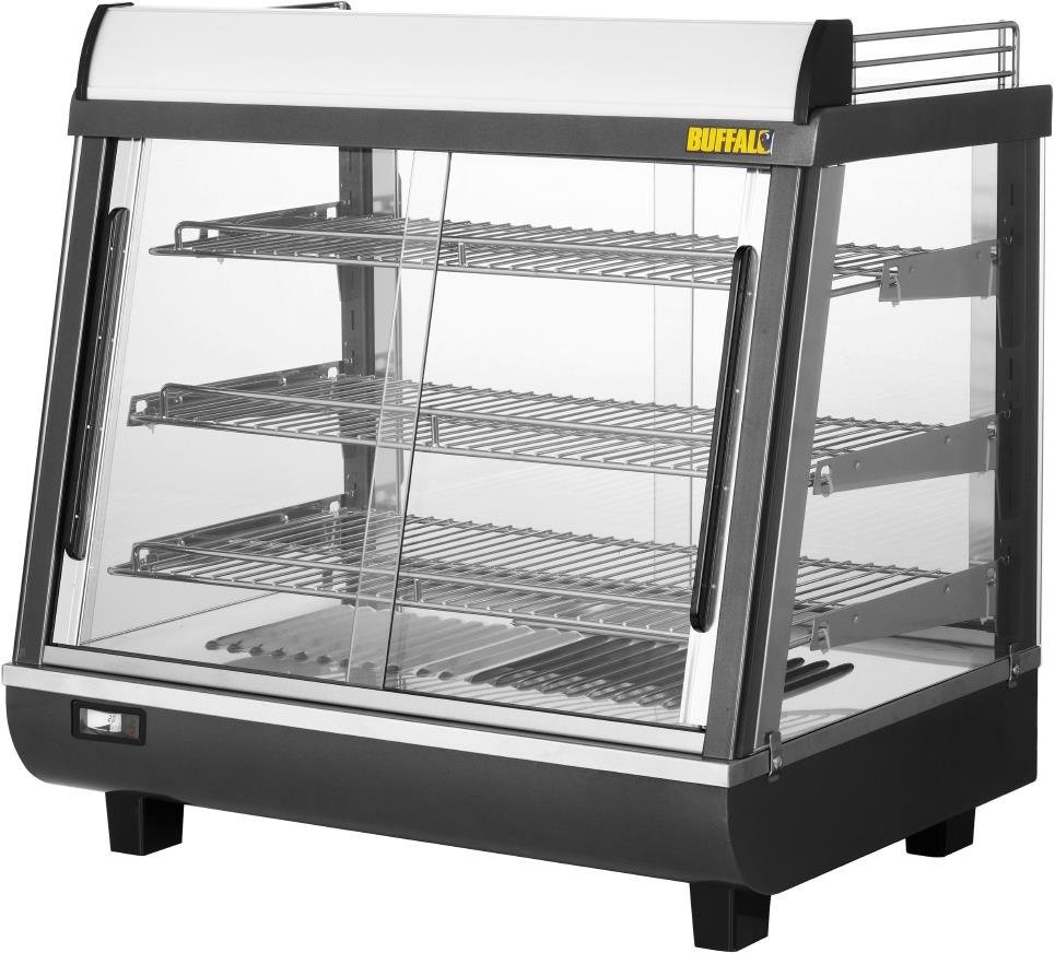  Buffalo Vitrine chauffante portes avant et arriere 96L 
