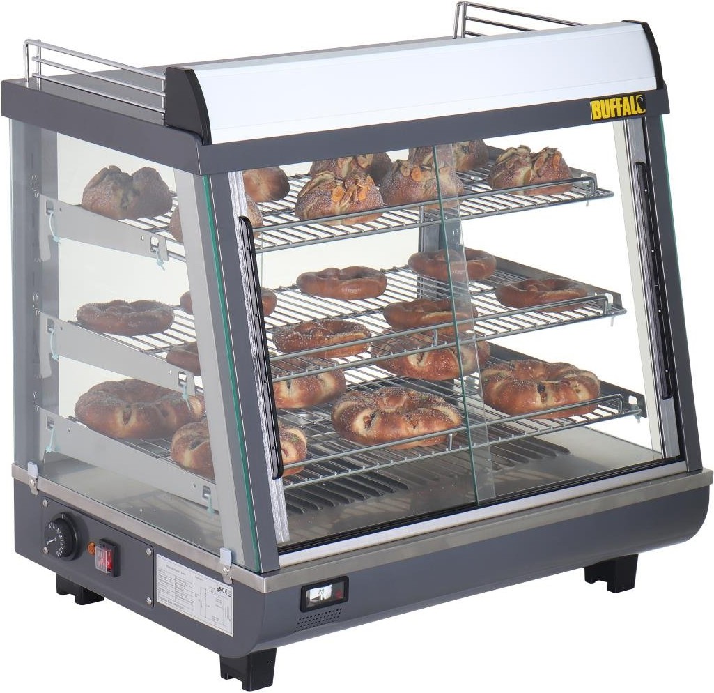  Buffalo Vitrine chauffante portes avant et arriere 96L 