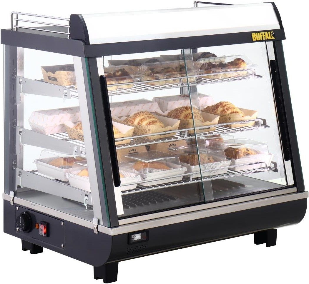  Buffalo Vitrine chauffante portes avant et arriere 96L 