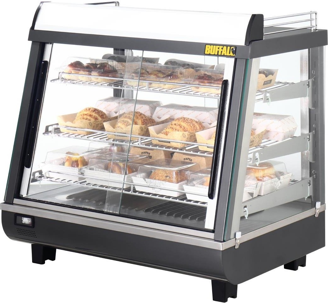  Buffalo Vitrine chauffante portes avant et arriere 96L 