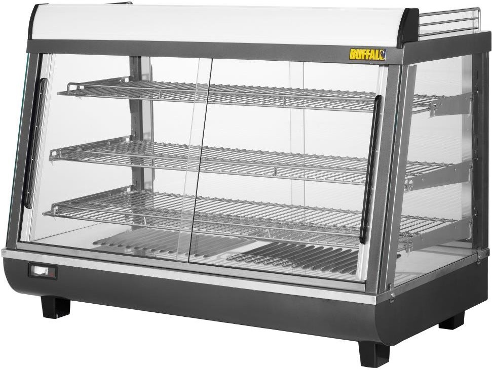 Buffalo Vitrine chauffante portes avant et arriere 136L 