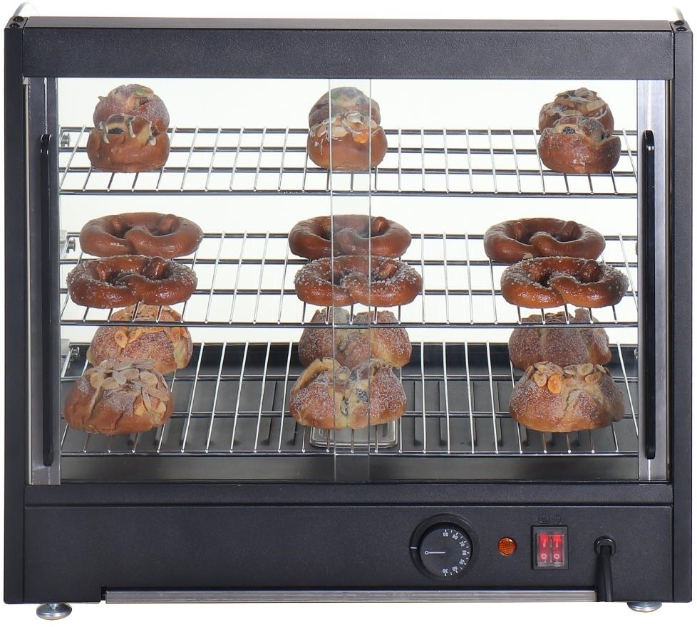 Nisbets Essentials Vitrine chauffante 82L 