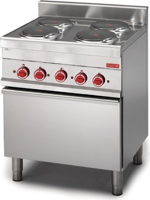  Gastro M Fourneau &eacute;lectrique 4 plaques 650 sur four &eacute;lectrique &agrave; convection 