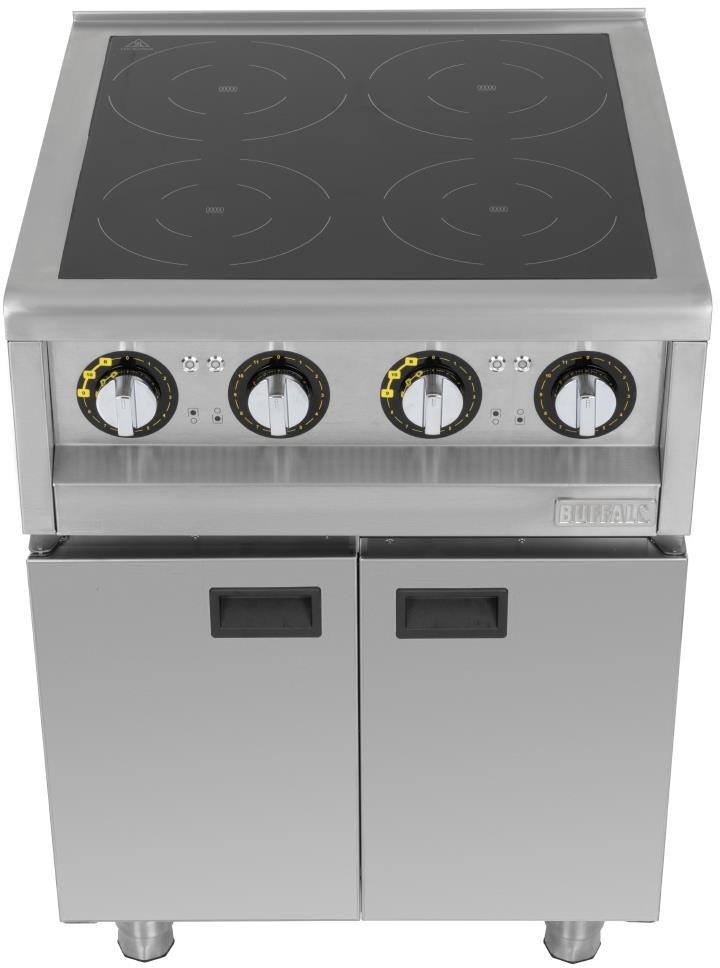  Buffalo Plaque induction 4 zones sur meuble S&eacute;rie 600 2x 3kW 